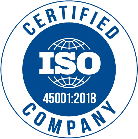 Selo de Certificação ISO 45001 - Segurança Ocupacional Valnilog